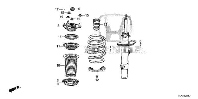 Front Shock Absorber for 2020 Honda CR-V #0