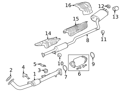 Exhaust Components for 2017 Honda Accord #0