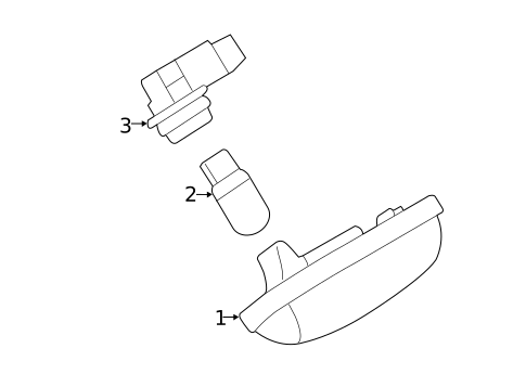 License Lamps for 2017 Subaru Impreza #1