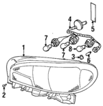91173739 - : Combo Lamp Assembly for Chevrolet: Metro Image