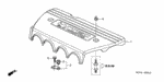 17123RAAA00 - Engine: STAY ASSY. A, ENGINE COVER for Honda Image