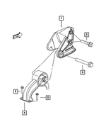 6508958AA - 1.8L Gas; Engine: Hex Flange Head Bolt, Mounting for Chrysler: Sebring | Dodge: Avenger, Caliber | Jeep: Compass, Patriot Image