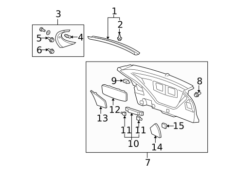 Interior Trim for 2009 Acura RDX #0