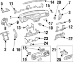 8971653552 - : Lower Trim Panel for Acura Image