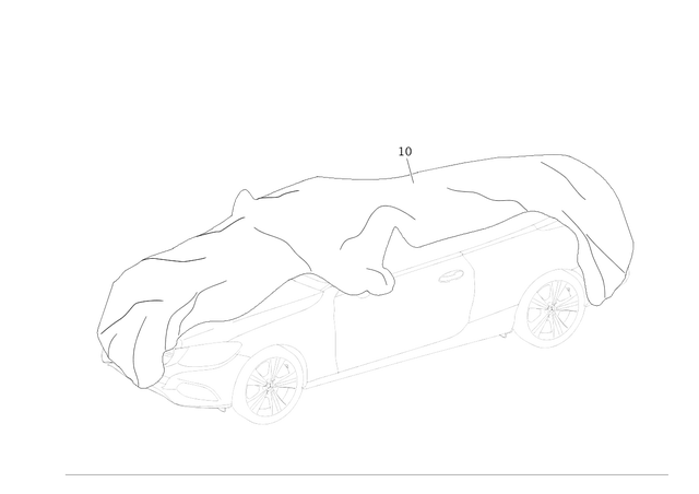 2058992600 - Tarp: Covering Tarp for Mercedes-Benz: C43 AMG, C63 AMG, C63 AMG S Image