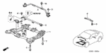 90801S5A000 - Body/Air Conditioning: BOLT, FLANGE (8X25) for Acura Image