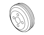 11511436590 - Cooling System: Pulley for BMW: 323Ci, 323i, 325Ci, 325i, 325xi, 328Ci, 328i, 330Ci, 330i, 330xi, 525i, 528i, 530i, X3, X5, Z3, Z4 Image