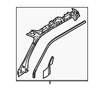 HC3Z2851186A - Body: Windshield Pillar Reinforced for Ford Image