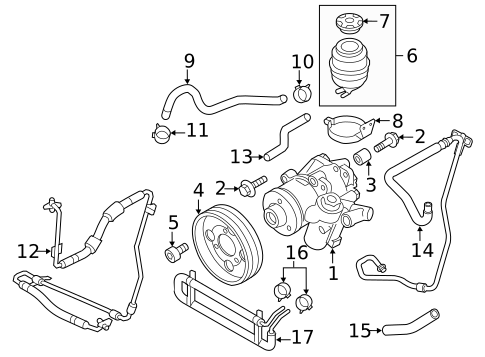 Pump & Hoses for 2011 Audi Q5 #0