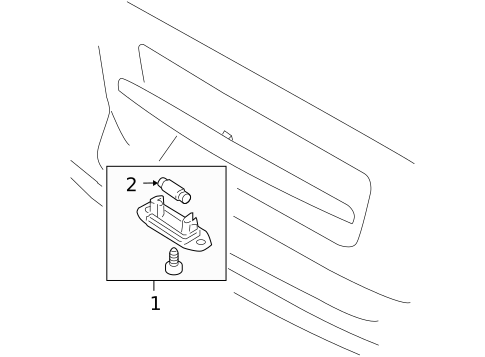 License Lamps for 2007 Volvo V50 #0