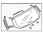 63011AL00A - : Lift Gate Glass for Subaru: Outback Image