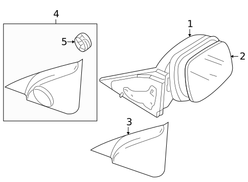 Outside Mirrors for 2005 Mazda 3 #0