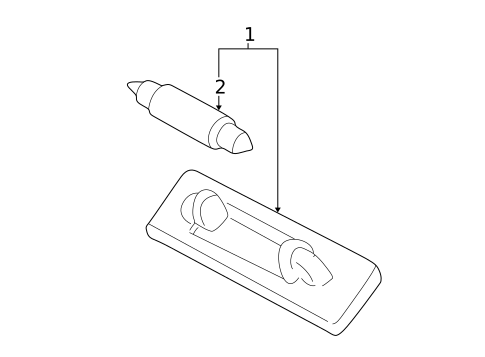 License Lamps for 2002 Mercedes-Benz CLK430 #0