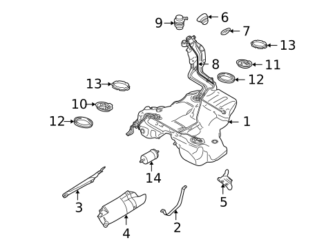 Fuel System Components for 2005 Audi A4 Quattro #0