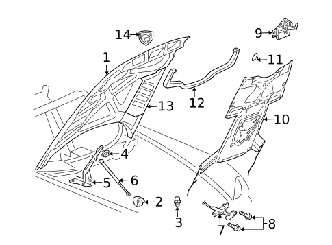 Exterior Trim - Hood for 2006 Dodge Viper #0