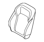 52105A0DE46 - Body: Seat Back Cover for BMW Image