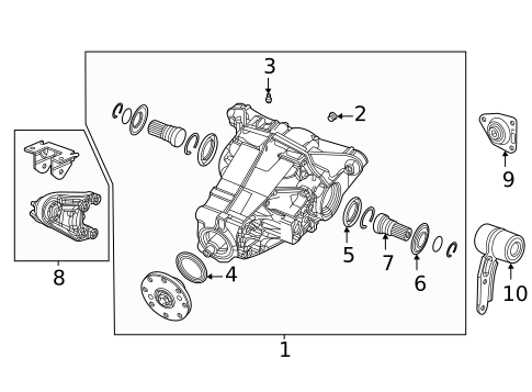 Axle & Differential for 2022 Jeep Grand Wagoneer #1