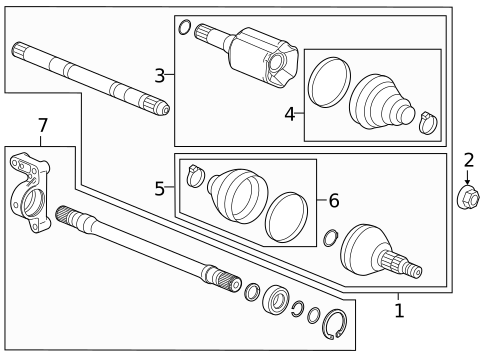 Drive Axles for 2018 Chevrolet Malibu #0