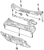 MS470075 - Body: Weatherstrip Clip for Dodge: Colt, Stealth Image