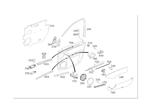 Door Paneling for 2009 Mercedes-Benz GL550 #0