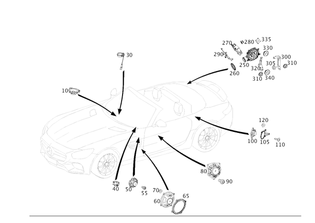 1978200402 - Electrical System: Speaker for Mercedes-Benz Image image