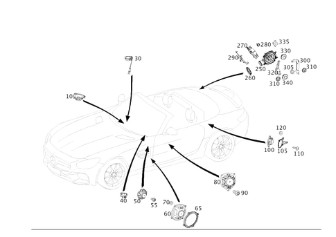 Loudspeaker for 2020 Mercedes-Benz AMG GT C #0