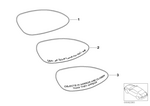51167112588 - : Mirror Glass Heated Convex Right for BMW Image