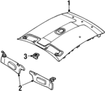 F8CZ6351916AAE - Body: Headliner for Ford: Escort Image
