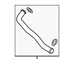 254602G250 - : Water Inlet Pipe for Hyundai: Santa Fe, Santa Fe Sport, Sonata, Veloster N Image