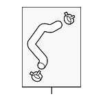 25414C1200 - Cooling System: Upper Hose for Hyundai Image