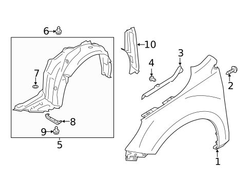 Fender & Components for 2021 Subaru Legacy #0