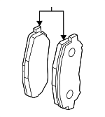 K1YT3328Z - Brakes: Brake Pads for Mazda Image