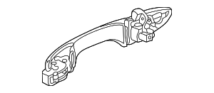 72640SECA01ZK - : Handle, Outside for Acura Image
