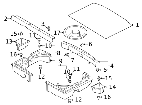 Interior Trim - Rear Body for 2025 Mitsubishi Outlander Sport #0