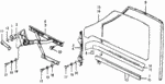 75216671000 - : Sash, R Front Door for Honda Image