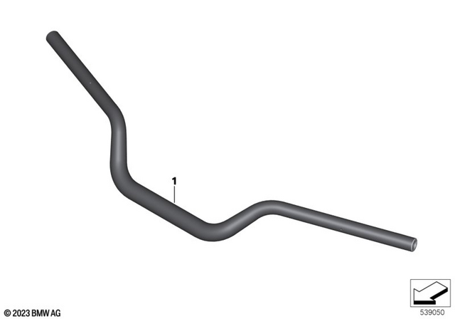 32715A66E14 - Ergonomics &amp; Comfort: Lenker - Black for BMW-Motorrad Image