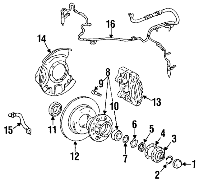 9031162001 - : Wheel Bearing Oil Seal for Lexus Image