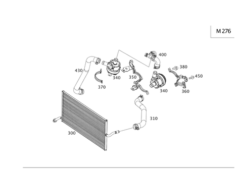 Air Pump, Water Pump and Detachable Parts for 2014 Mercedes-Benz E400 #0