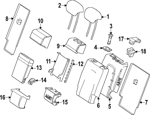 Second Row Seats for 2022 Mercedes-Benz GLA45 AMG #0