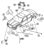 68001743AC - Electrical: Mounting Hardware Kit for Mopar Image