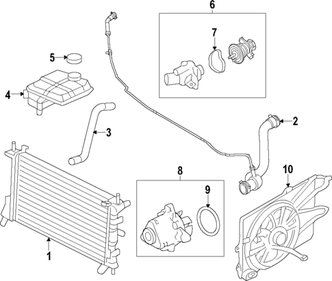 Cooling System for 2014 Ford Edge #0