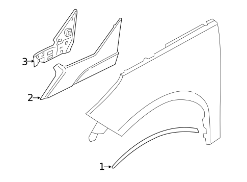 Exterior Trim - Fender for 2014 BMW i3 #0