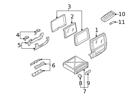 Entertainment System Components for 2009 BMW X5 #0