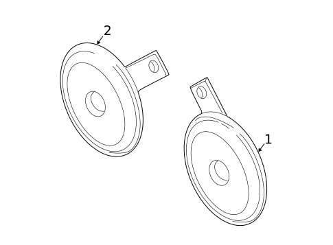 Horn for 2003 Subaru Impreza #0