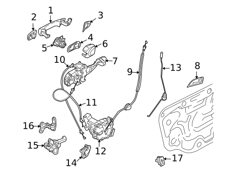 Lock & Hardware for 2010 Volvo C30 #0