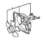 FSD715025B - Cooling System: Fan Assembly for Mazda: 626 Image