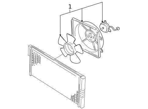 Cooling Fan for 1999 Mazda 626 #0
