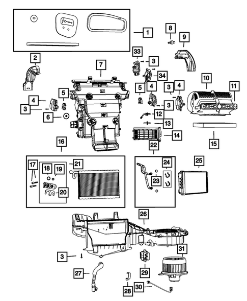 Air Conditioner and Heater Units for 2018 Jeep Grand Cherokee #0