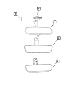 68297612AC - : Inside Rear View Mirror for Mopar Image