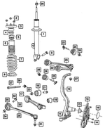 68031657AB - Front Suspension: Front Coil Spring for Mopar Image